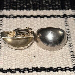 Silver Clip-On Earrings